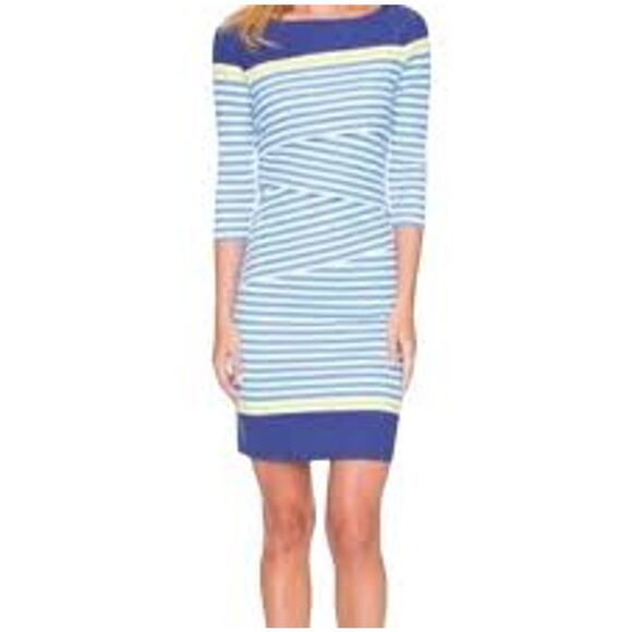 J. McLaughlin Nicola Dress Catalina Cloth Striped Black Layered Women XS - Picture 13 of 14